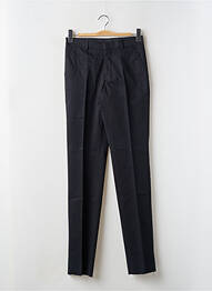 Pantalon slim fermeture zippée sous rabat avec crochet taille normale noir SAINT HILAIRE homme