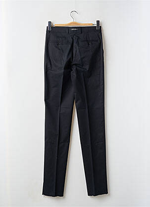 Pantalon slim fermeture zippée sous rabat avec crochet taille normale noir SAINT HILAIRE homme