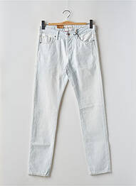 Pantalon slim fermeture zippée sous rabat boutonné taille normale bleu MAISON SCOTCH homme