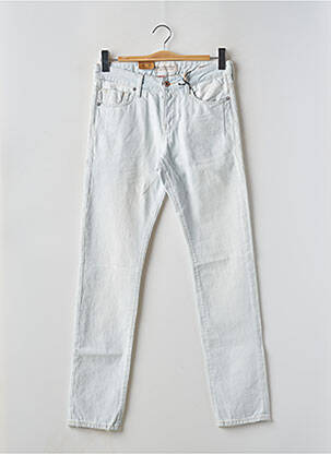 Pantalon slim fermeture zippée sous rabat boutonné taille normale bleu MAISON SCOTCH homme