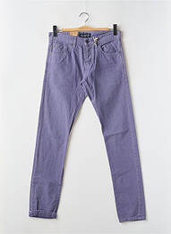 Pantalon slim fermeture zippée sous rabat boutonné taille normale violet MAISON SCOTCH homme