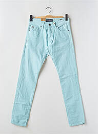 Pantalon slim fermeture zippée sous rabat boutonné taille normale bleu MAISON SCOTCH homme