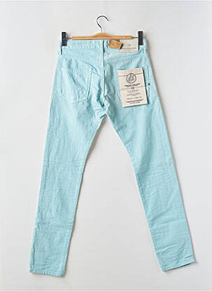 Pantalon slim fermeture zippée sous rabat boutonné taille normale bleu MAISON SCOTCH homme