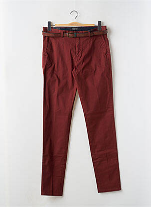 Pantalon chino poches taille normale rouge MAISON SCOTCH homme