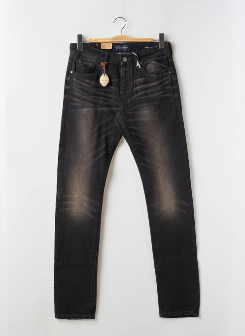 Jeans coupe slim noir MAISON SCOTCH pour homme