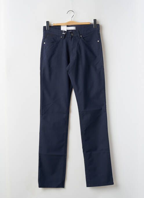 Pantalon droit bleu SAINT HILAIRE pour homme