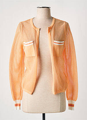 Gilet manches longues manches longues orange WEILL femme
