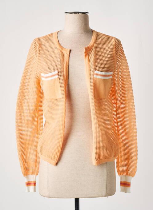 Gilet manches longues orange WEILL pour femme