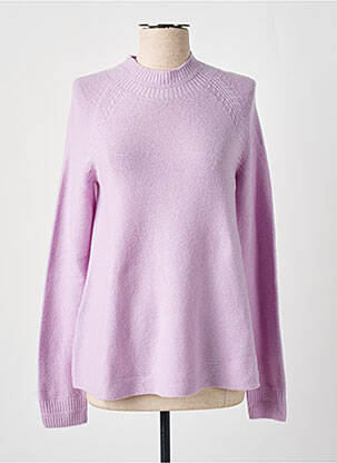 Pull coupe cintrée manches longues violet COMPTOIR DES COTONNIERS femme