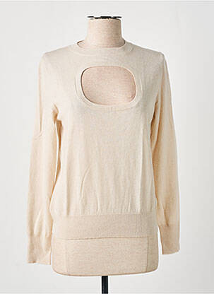 Pull tissage chiné manches longues beige RODIER femme