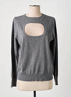 Pull tissage chiné manches longues gris RODIER femme