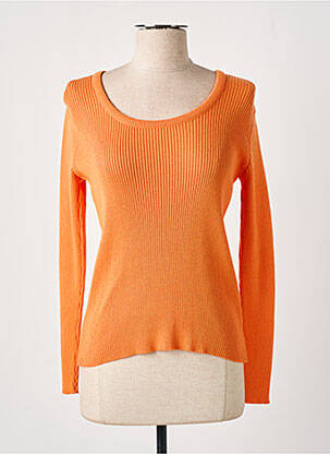 Pull stretch manches longues orange WEILL femme