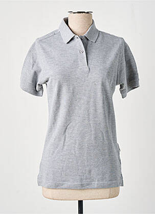 Polo stretch manches courtes gris SLAZENGER femme