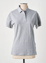 Polo stretch manches courtes gris SLAZENGER femme