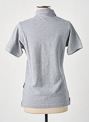 Polo stretch manches courtes gris SLAZENGER femme