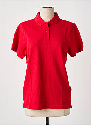 Polo stretch manches courtes rouge SLAZENGER femme