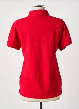 Polo stretch manches courtes rouge SLAZENGER femme