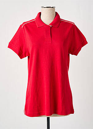 Polo stretch manches courtes rouge SLAZENGER femme
