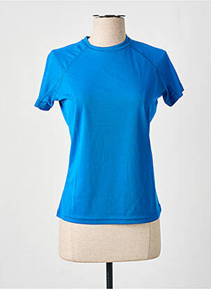T-shirt stretch manches courtes bleu clair SLAZENGER femme