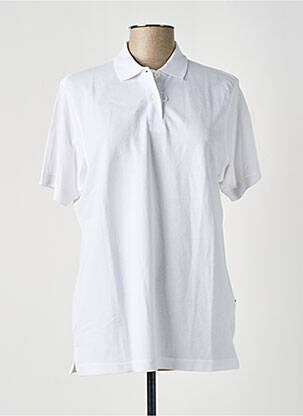Polo stretch manches courtes blanc SLAZENGER femme