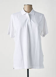 Polo stretch manches courtes blanc SLAZENGER femme