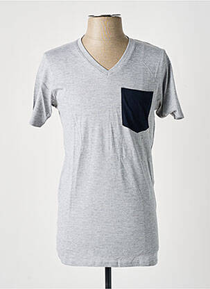 T-shirt coupe cintrée manches courtes gris SLAZENGER homme