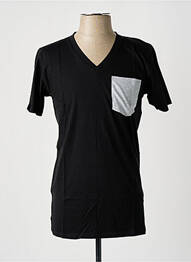 T-shirt coupe cintrée manches courtes noir SLAZENGER homme