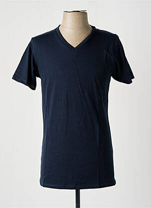 T-shirt coupe cintrée manches courtes bleu SLAZENGER homme