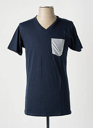 T-shirt coupe cintrée manches courtes bleu SLAZENGER homme