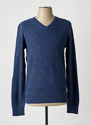 Pull col v manches longues bleu GAASTRA homme