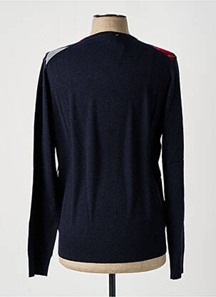 Pull col v manches longues rouge CASHMERE COMPANY homme