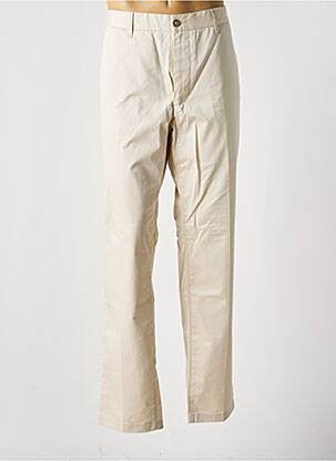 Pantalon chino tissage popeline taille normale beige STATE OF ART homme