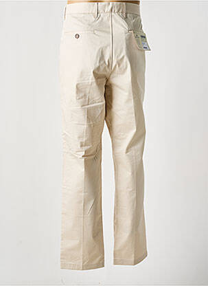 Pantalon chino tissage popeline taille normale beige STATE OF ART homme