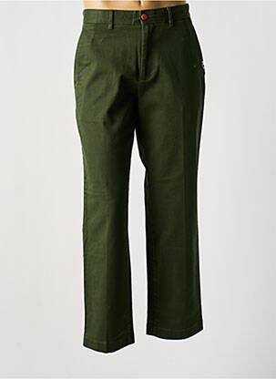 Jeans coupe droite fermeture zippée sous rabat boutonné taille normale vert TOMMY HILFIGER homme
