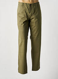 Pantalon chino tissage popeline taille normale vert LOIS homme
