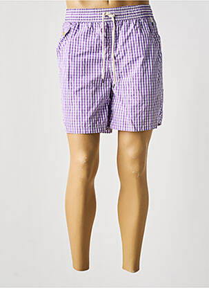 Short de bain effet matière satinée violet RALPH LAUREN homme