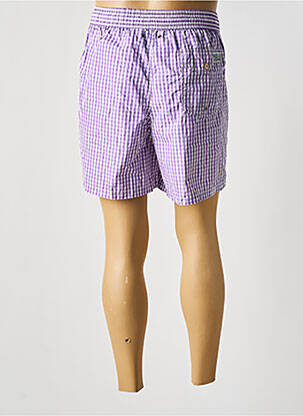 Short de bain effet matière satinée violet RALPH LAUREN homme