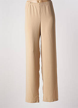 Pantalon droit taille haute taille haute beige WEILL femme