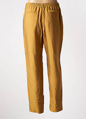 Pantalon slim taille élastique jaune MADO ET LES AUTRES femme