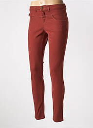 Pantalon slim poches marron ONE STEP femme