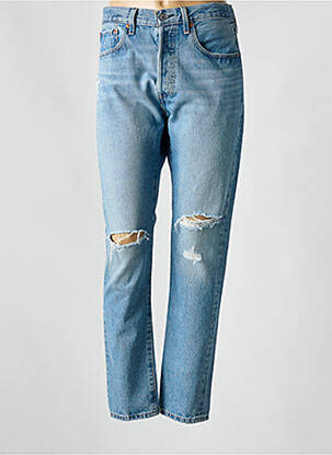 Jeans skinny effet usé délavé taille haute bleu LEVI'S femme