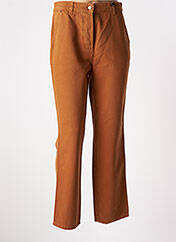 Pantalon Chino Femme Caroll Taille 42 – Jaune Orangé En Coton/élastane – Occasion Très Bon état