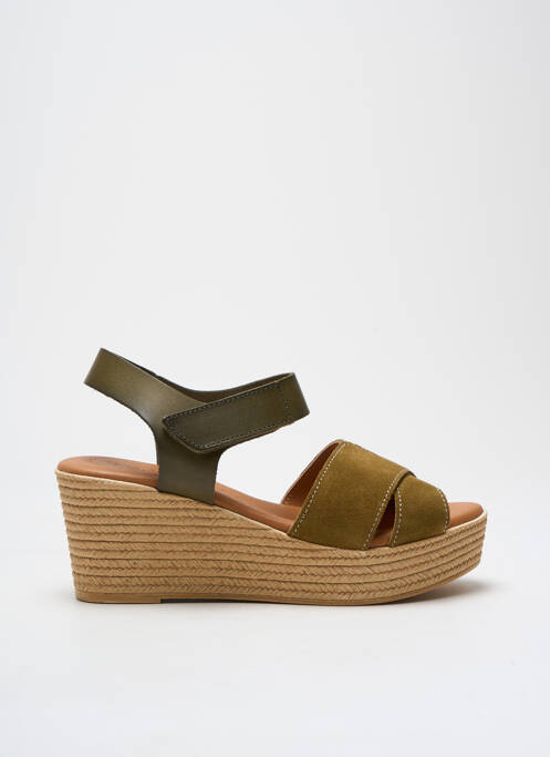 Sandales/Nu pieds vert EVA FRUTOS pour femme