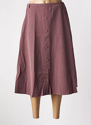 Jupe mi-longue coupe évasée violet SKATÏE femme