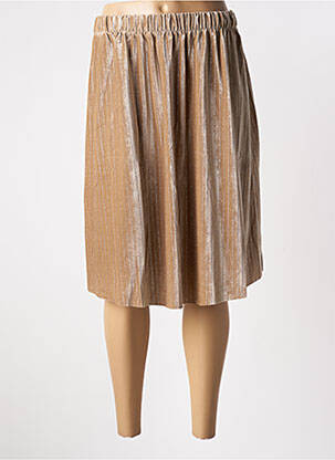 Jupe mi-longue coupe évasée beige SKATÏE femme