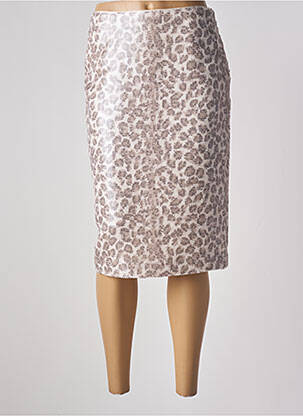 Jupe mi-longue taille haute beige WEILL femme
