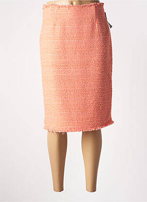Jupe mi-longue taille à pinces orange WEILL femme