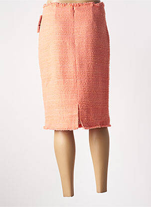 Jupe mi-longue taille à pinces orange WEILL femme