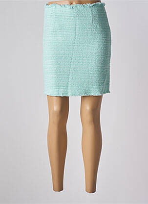 Jupe courte tissage tweed bleu WEILL femme