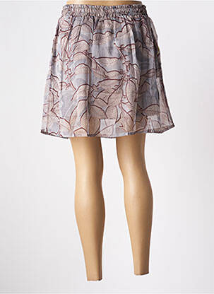 Jupe courte taille haute gris SKATÏE femme